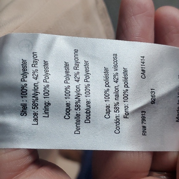 Motherhood Maternity Navy/Nude Dress (XL) - Picture 6 of 6